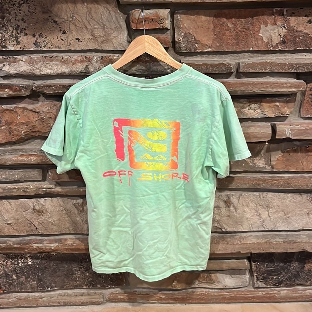 Vintage 1989 Off Shore Single Stitch 100% Cotton Short Sleeve Tee